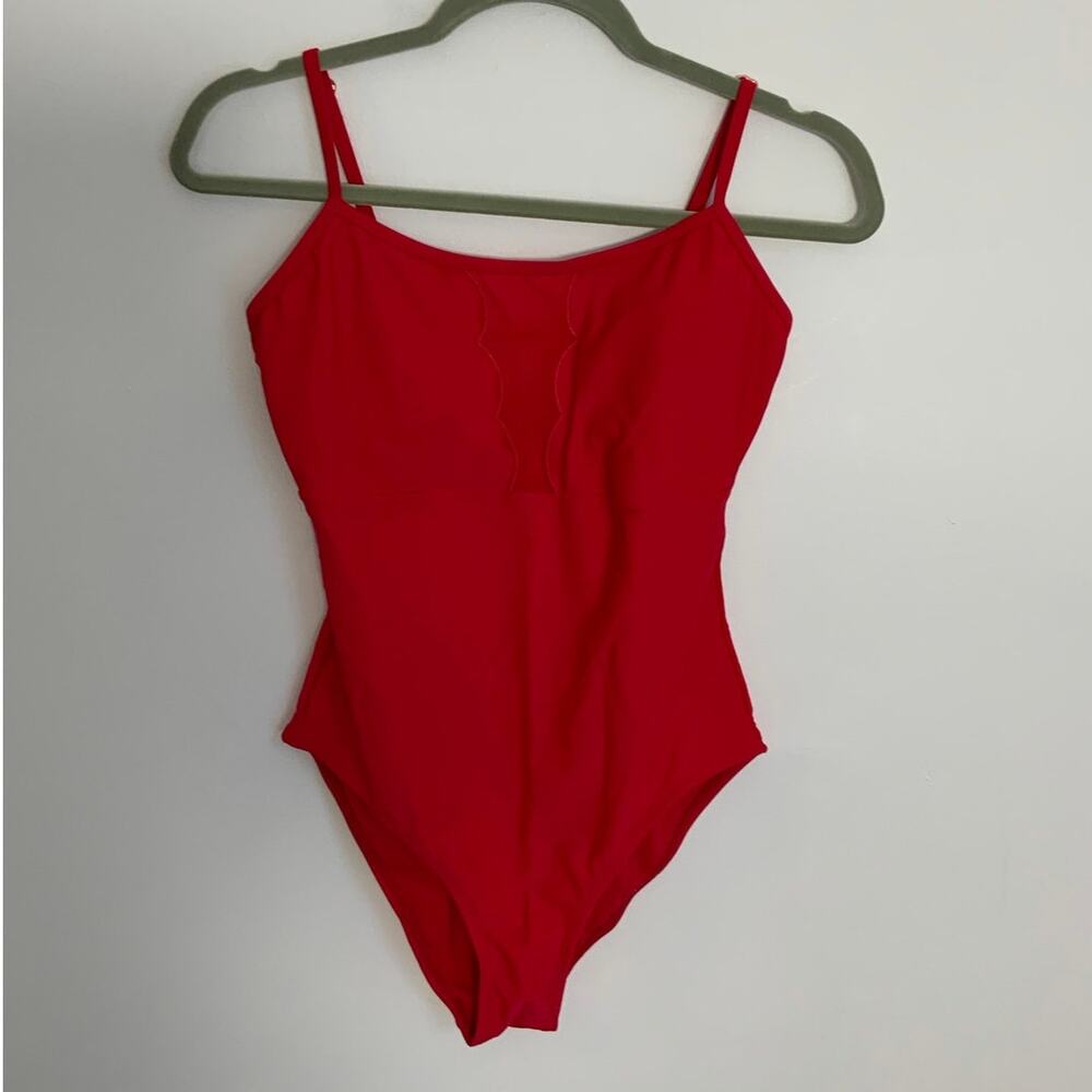 Betsy Johnson Red One Piece swimsuit size medium